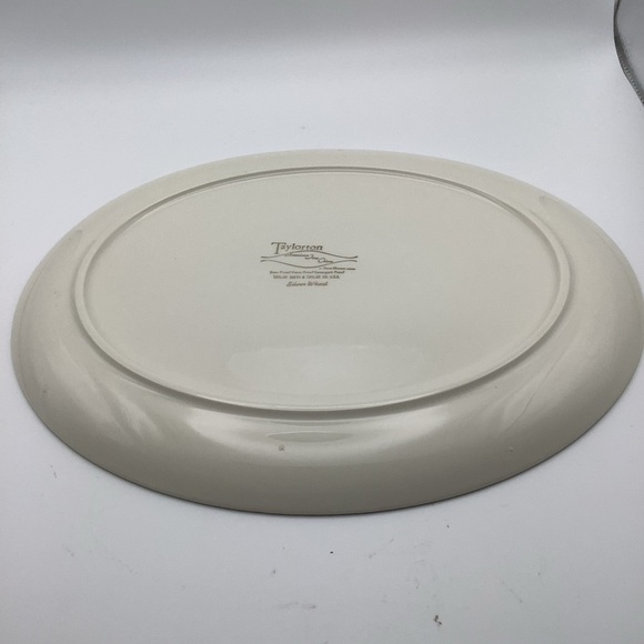 Two Vintage Taylor Smith & Taylor Co. Taylorton Silver Wheat Platters - Picture 5 of 10